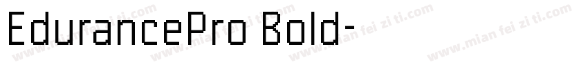 EdurancePro Bold字体转换